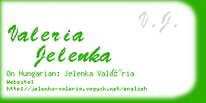 valeria jelenka business card